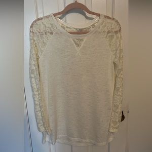 SOLD Lauren Conrad Medium Floral Lace Long Sleeve